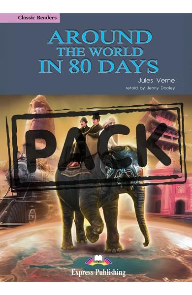 LITERATURA ADAPTATA PT. COPII AROUND THE WORLD IN 80 DAYS WITH DIGIBOOKS APP. 