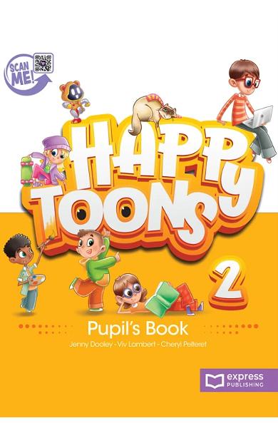 CURS LB. ENGLEZA HAPPY TOONS 2 PACHETUL ELEVULUI CU DIGIBOOK APP. (MANUAL + CAIET) 
