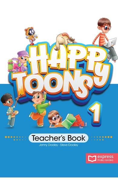 CURS LB. ENGLEZA HAPPY TOONS 1 MANUAL PROFESOR CU POSTER 